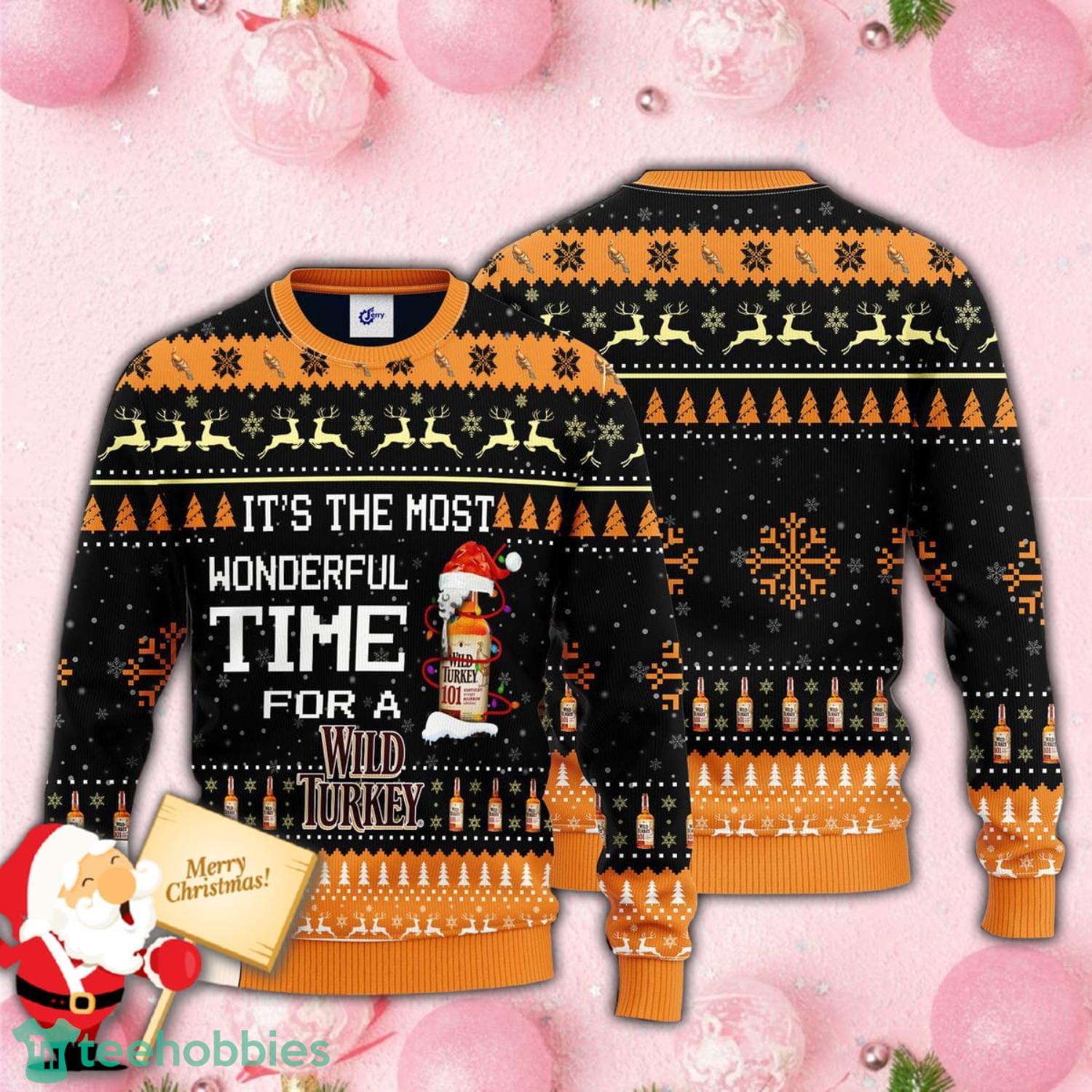 wild turkey christmas sweater