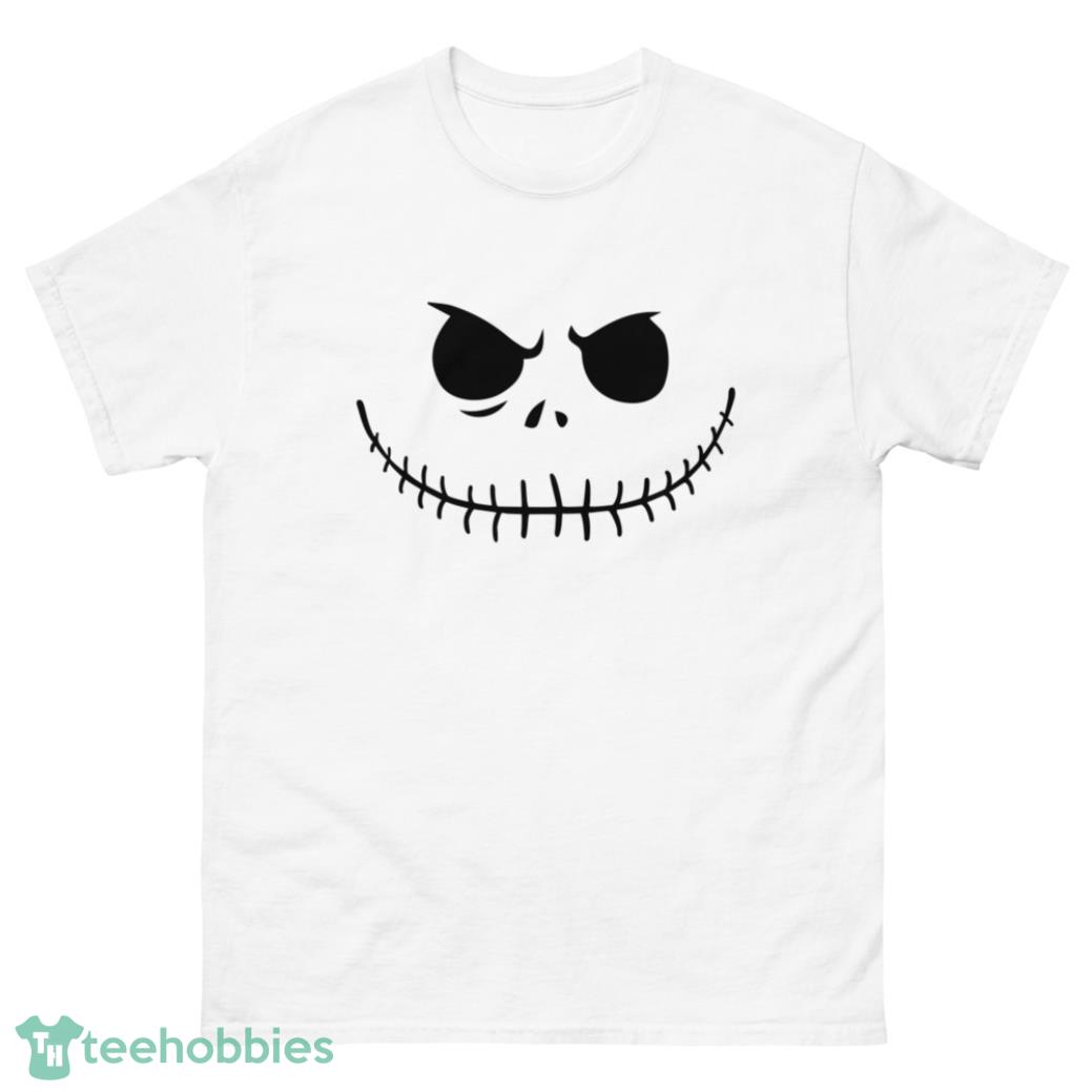 Jack Skellington Face Pumpkin Halloween Shirt - G500 Men’s Classic T-Shirt-1