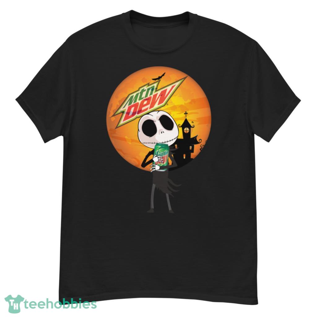 Jack Skellington Hug Mountain Dew Can Halloween Shirt - G500 Men’s Classic T-Shirt