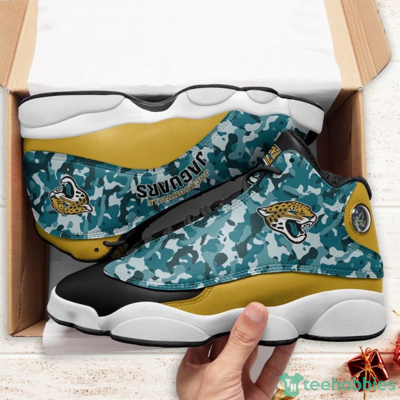 Jacksonville Jaguars Jordans 13 Custom Name Personalized Shoes