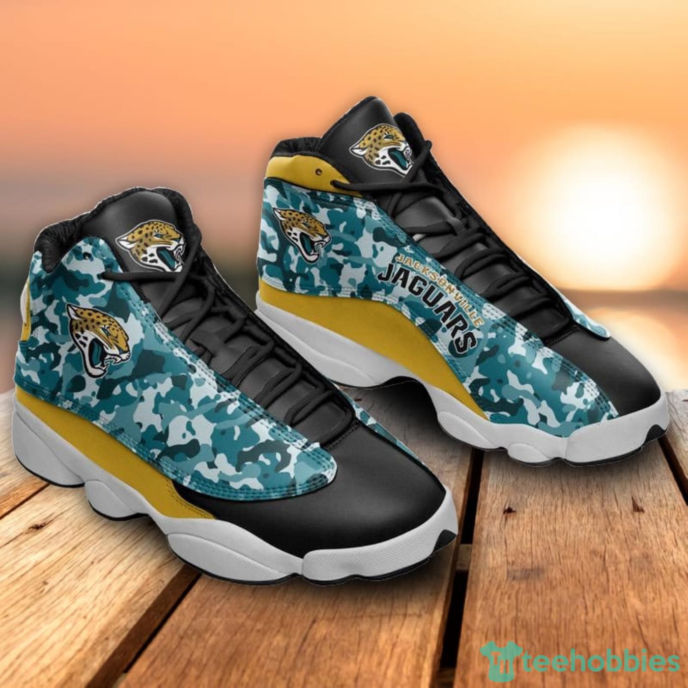 Jacksonville Jaguars Sport Team Air Jordan 13 Sneaker Shoes