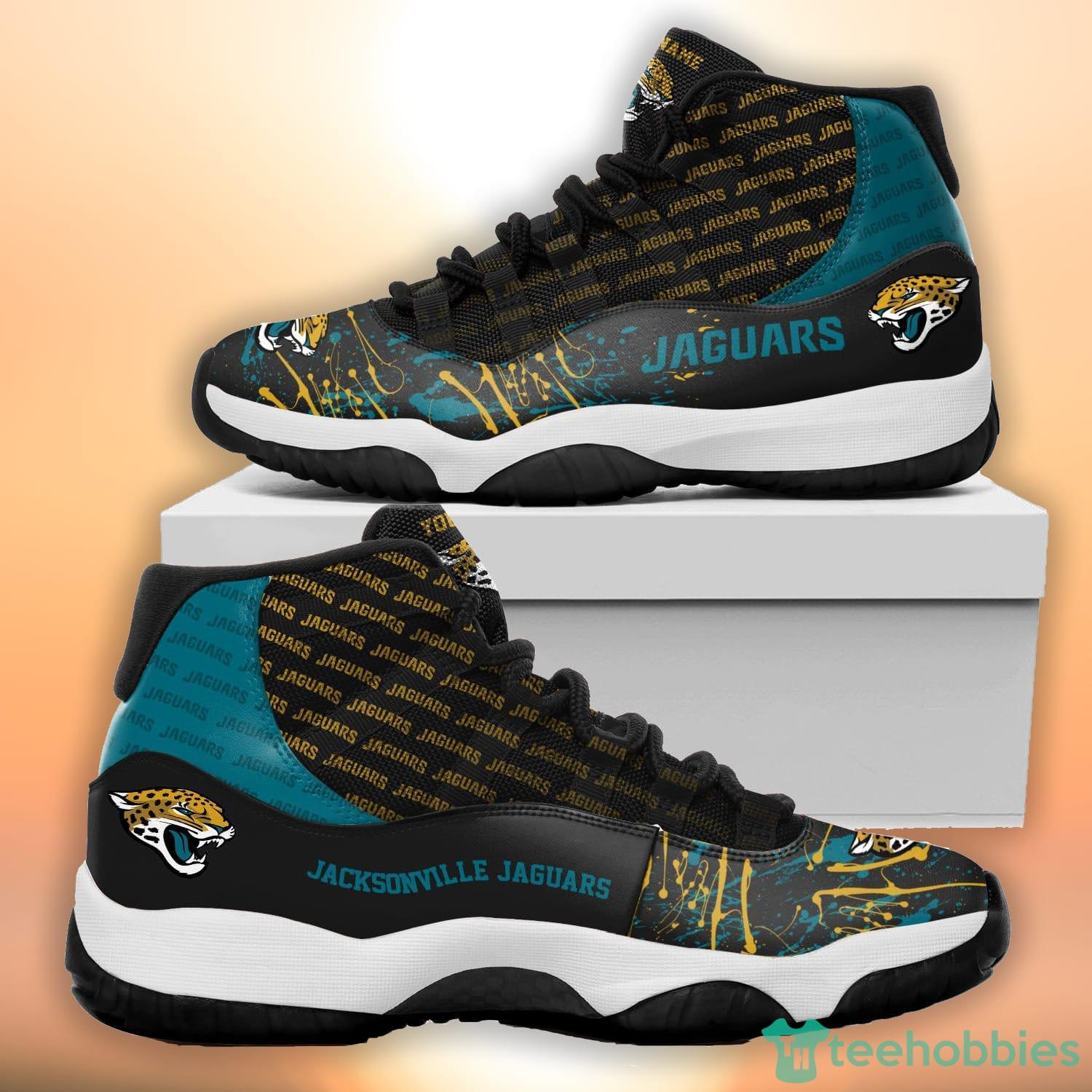 Jacksonville Jaguars Football Team Air Jordan 11 Custom Name