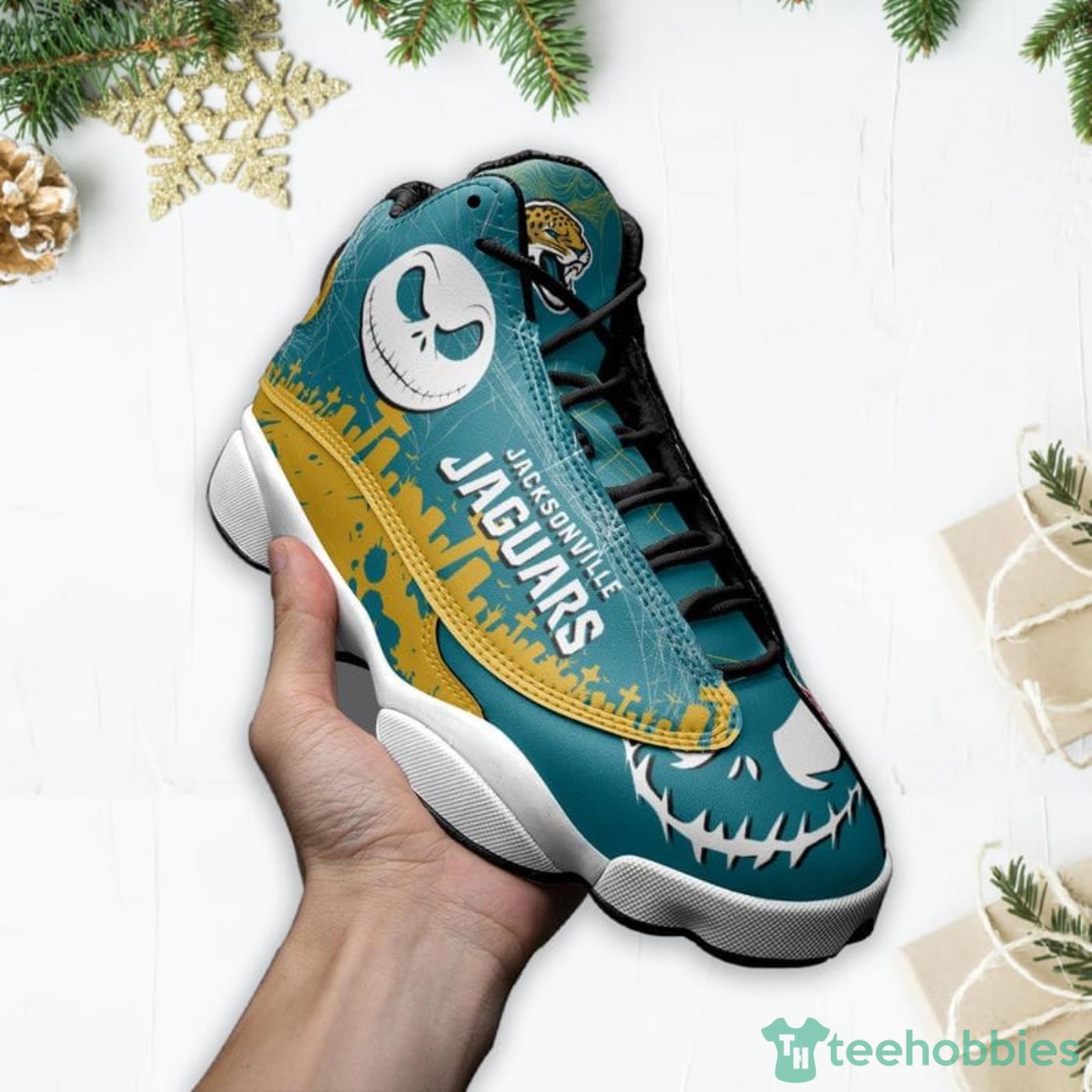 Jacksonville Jaguars Christmas Jack Skellington Face Pattern Ugly