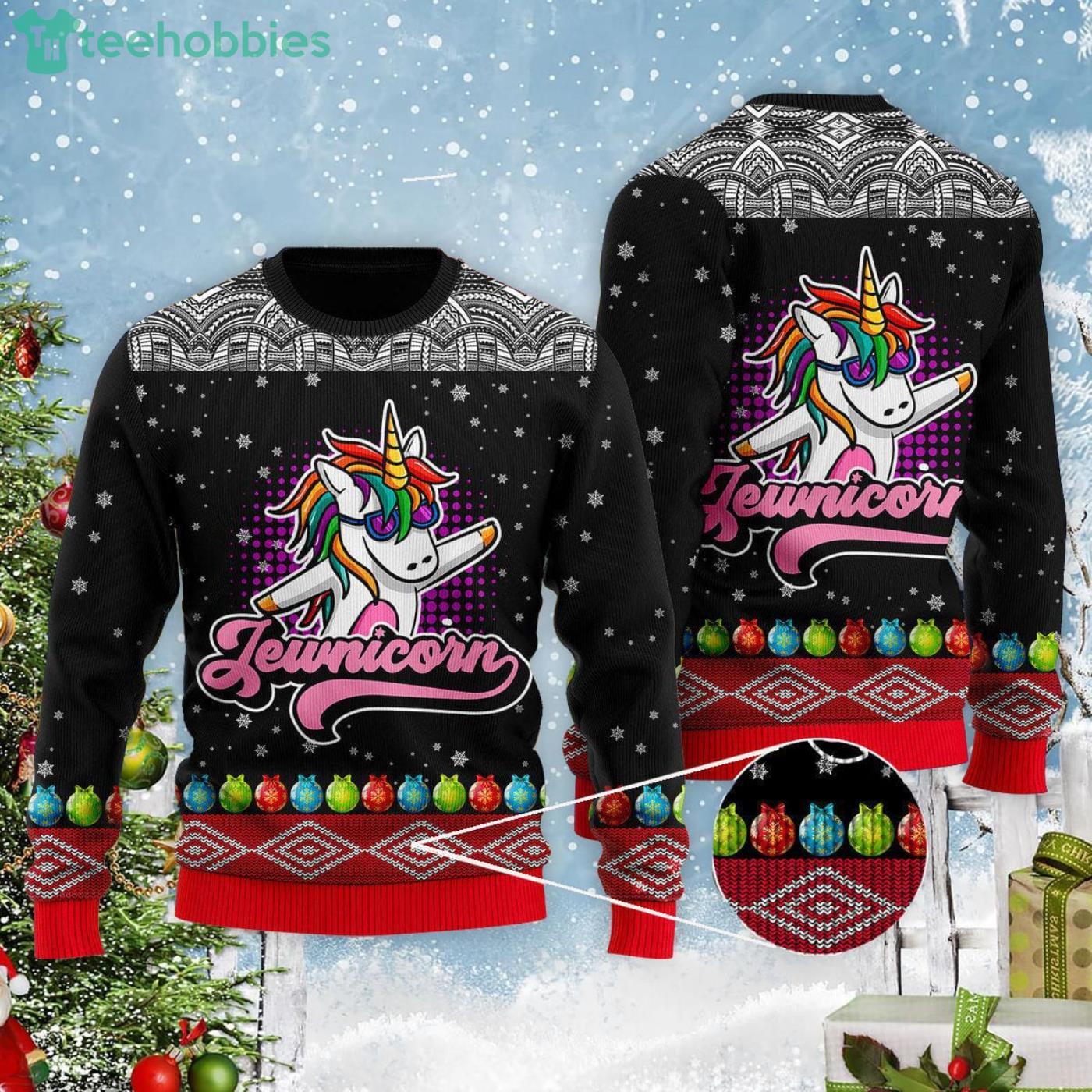 Jewnicorn Christmas Gift Ugly Christmas Sweater