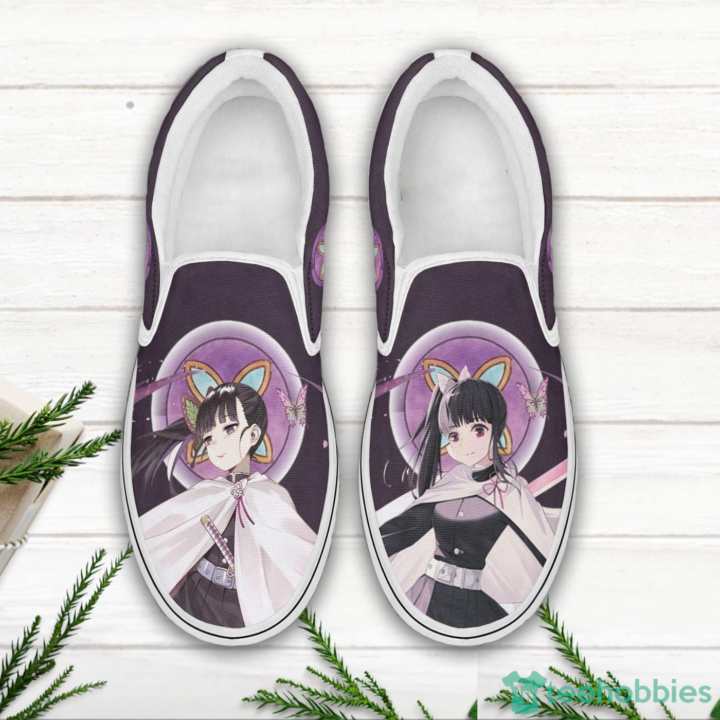 Kanao Tsuyuri Shoes Custom KNY Anime Slip On Shoes