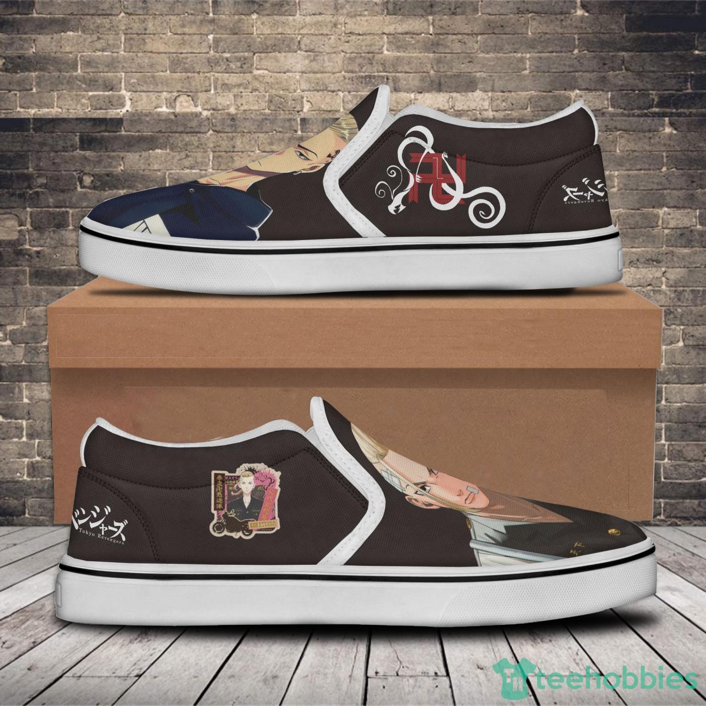 Ken Ryuguji Shoes Custom Tokyo Revengers Anime Slip On Shoes image Ken Ryuguji Shoes Custom Tokyo Revengers Anime Slip On Shoes Product Photo 2