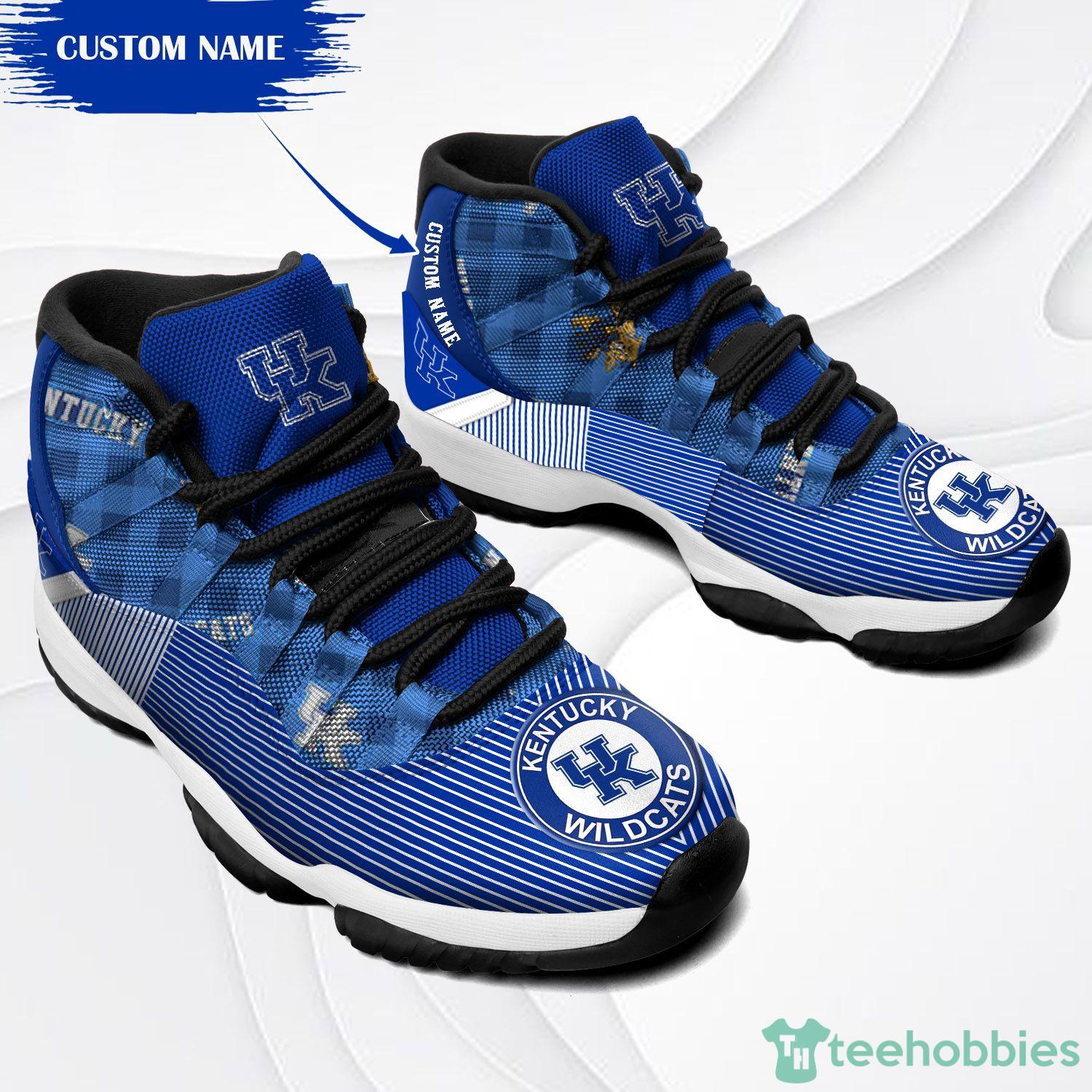 Kentucky Wildcats Fans Custom Name Air Jordan 13 Sneaker Shoes