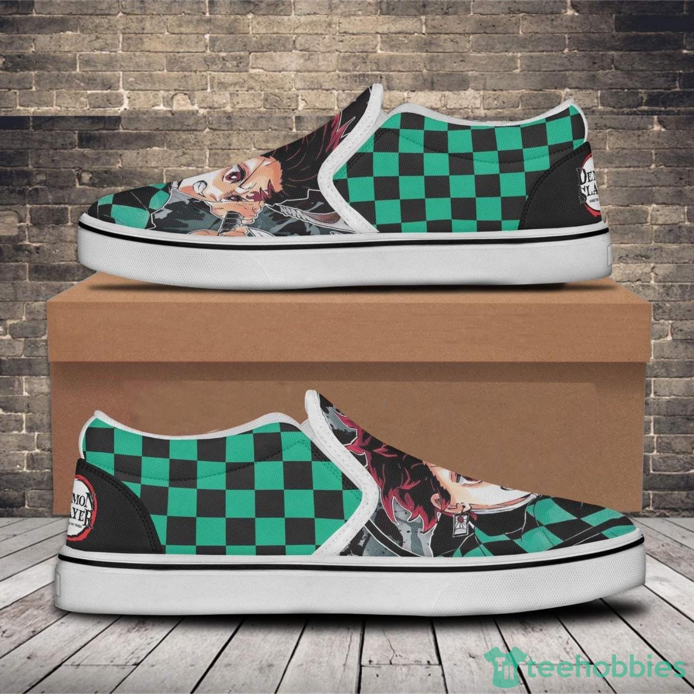KNY Tanjiro vs Muzan Shoes Custom Anime Slip On Shoes Product Photo 3 KNY Tanjiro vs Muzan Shoes Custom Anime Slip On Shoes Product Photo 3