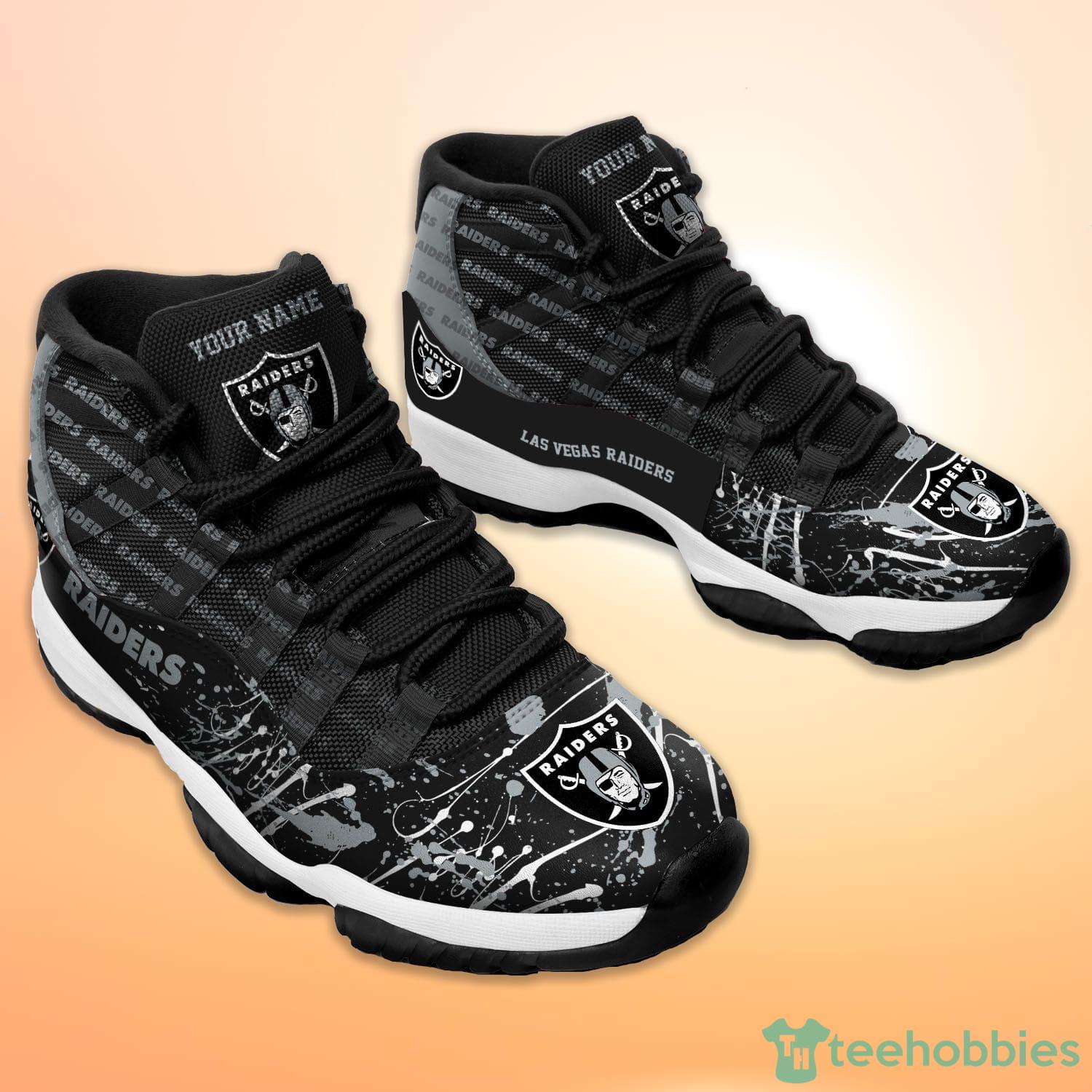 Las Vegas Raiders NFL Personalized Air Jordan 11 Shoes Sneaker - Growkoc