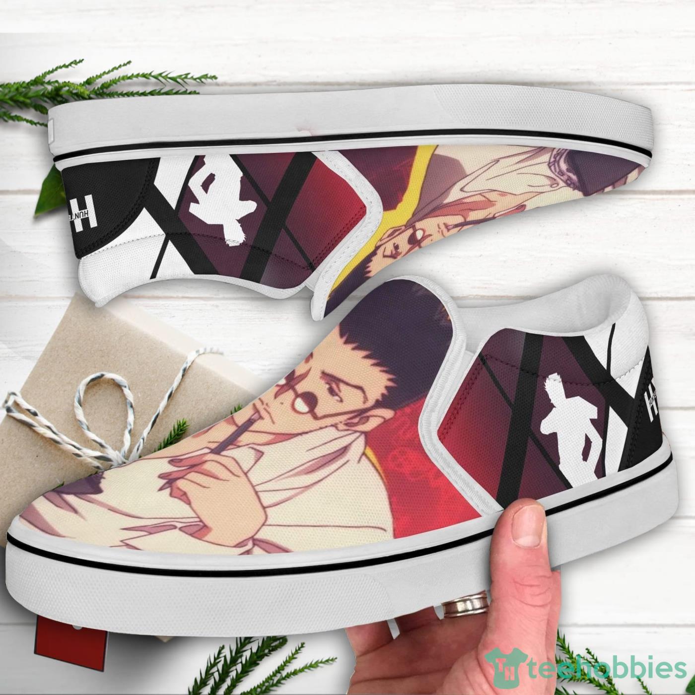 Leorio Paradinight Shoes Custom Hunter x Hunter Anime Slip On Shoes