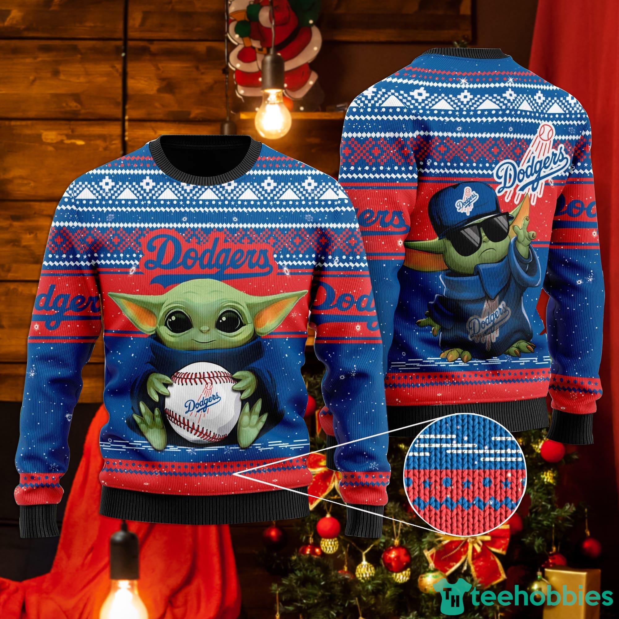 Denver Broncos Cute Baby Yoda Star Wars Ugly Christmas Sweater