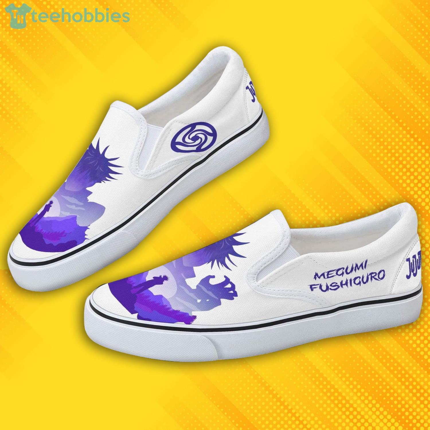 Megumi Fushiguro Custom Jujutsu Kaisen Anime Slip On Shoes Product Photo 3 Megumi Fushiguro Custom Jujutsu Kaisen Anime Slip On Shoes Product Photo 3