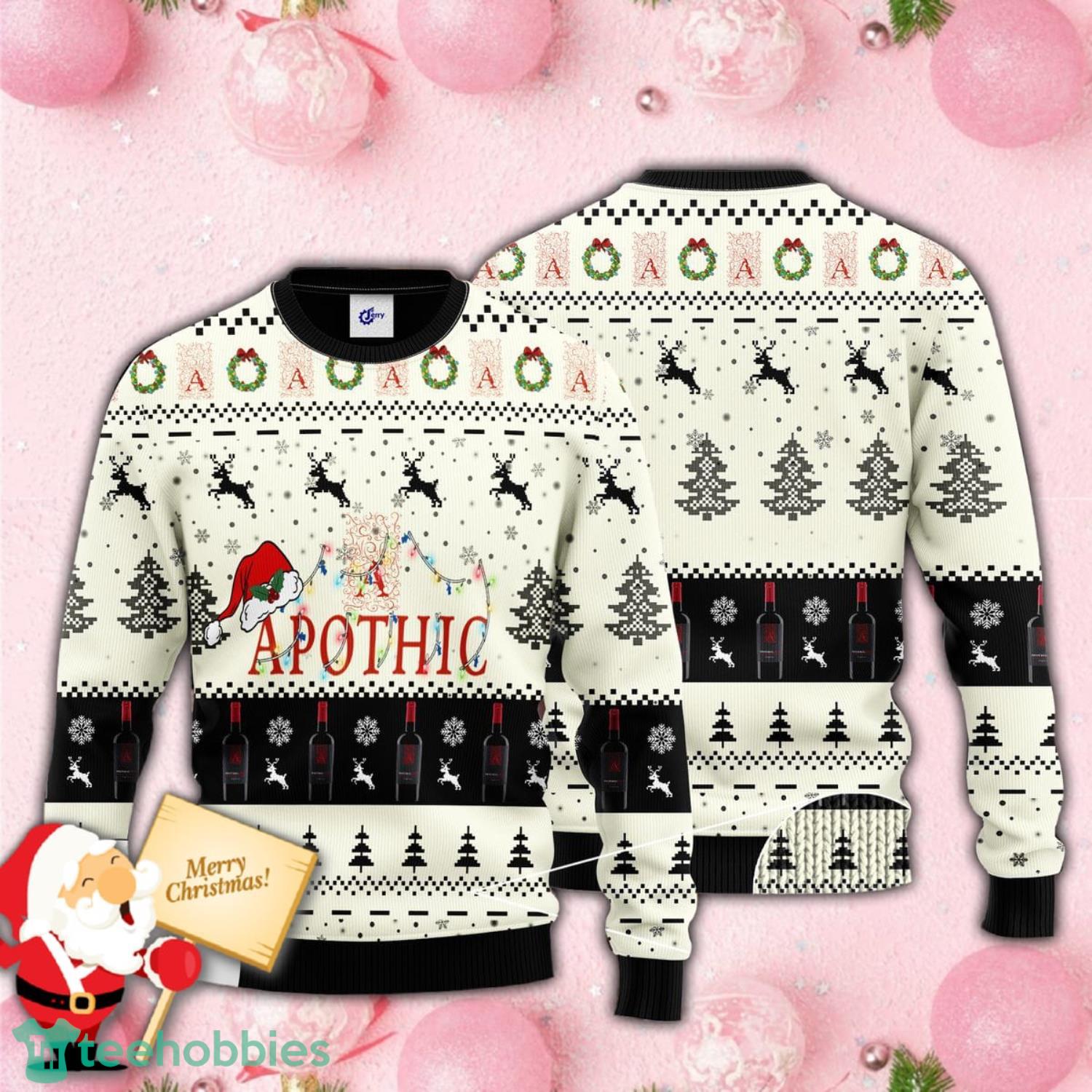 Merry Christmas Apothic Santa Hat Christmas Knitted Ugly Christmas Weater Product Photo 1 Merry Christmas Apothic Santa Hat Christmas Knitted Ugly Christmas Weater Product Photo 1