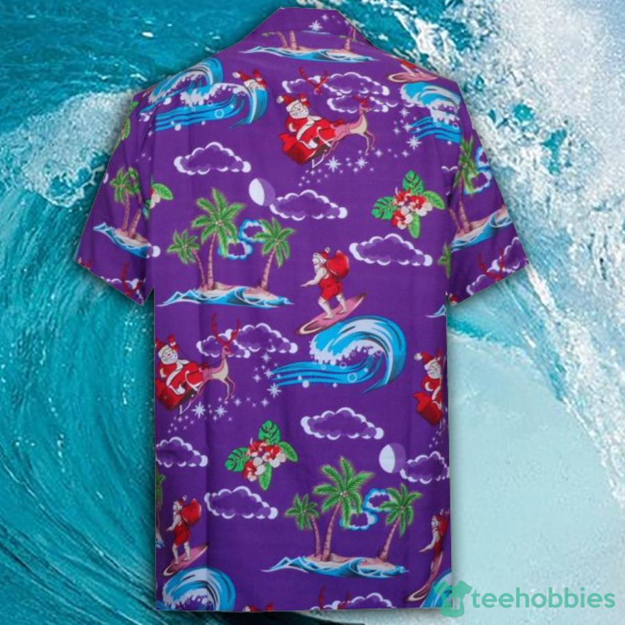 Merry Christmas Santa Claus Party Aloha Holiday Beach Short Sleeves Hawaiian Shirt Product Photo 1