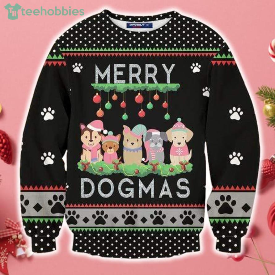 Merry Dogmas Christmas Dog Lover Sweater Sweatshirt For Christmas Product Photo 1 Merry Dogmas Christmas Dog Lover Sweater Sweatshirt For Christmas Product Photo 1