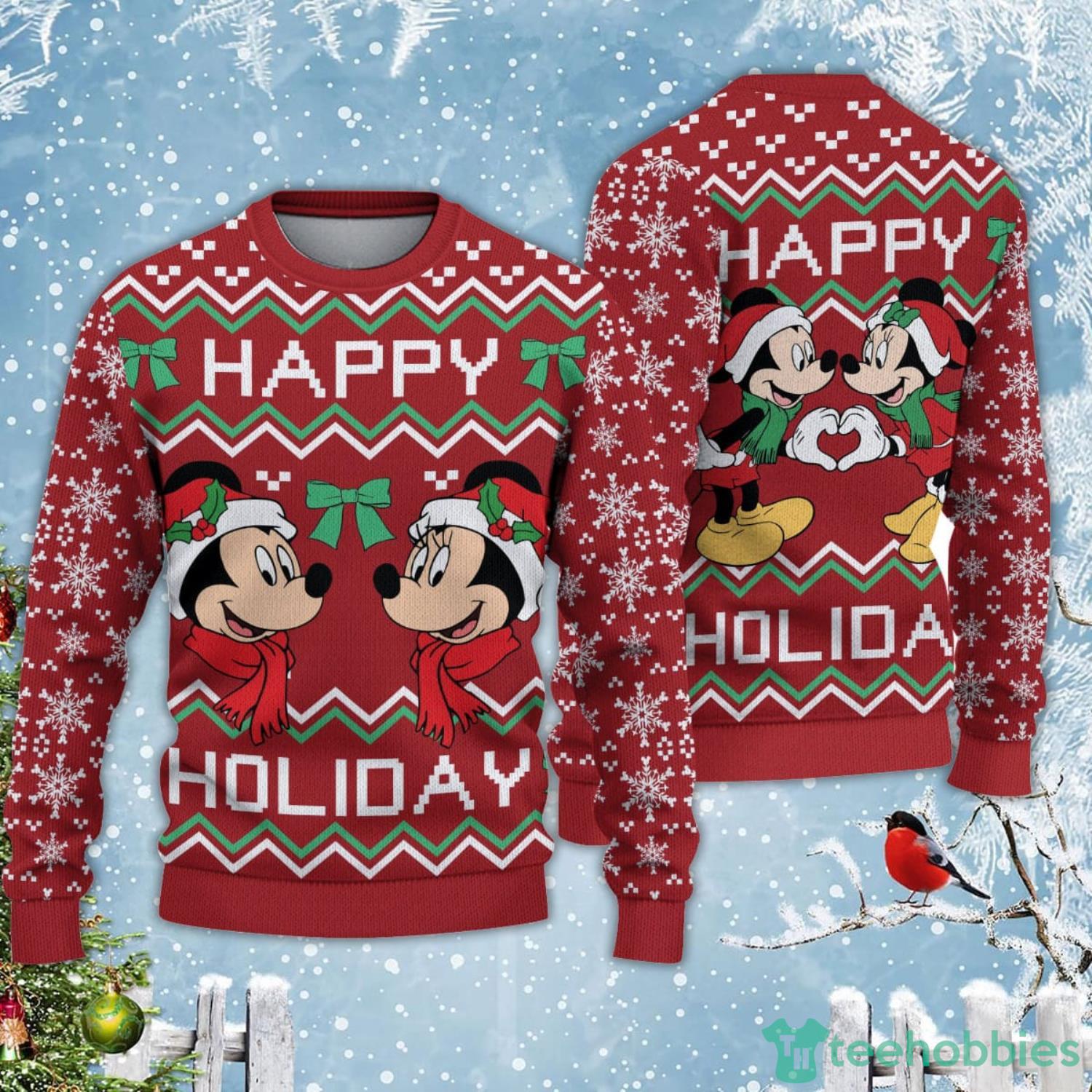 Minnesota Wild Hohoho Mickey Christmas Ugly Sweater –