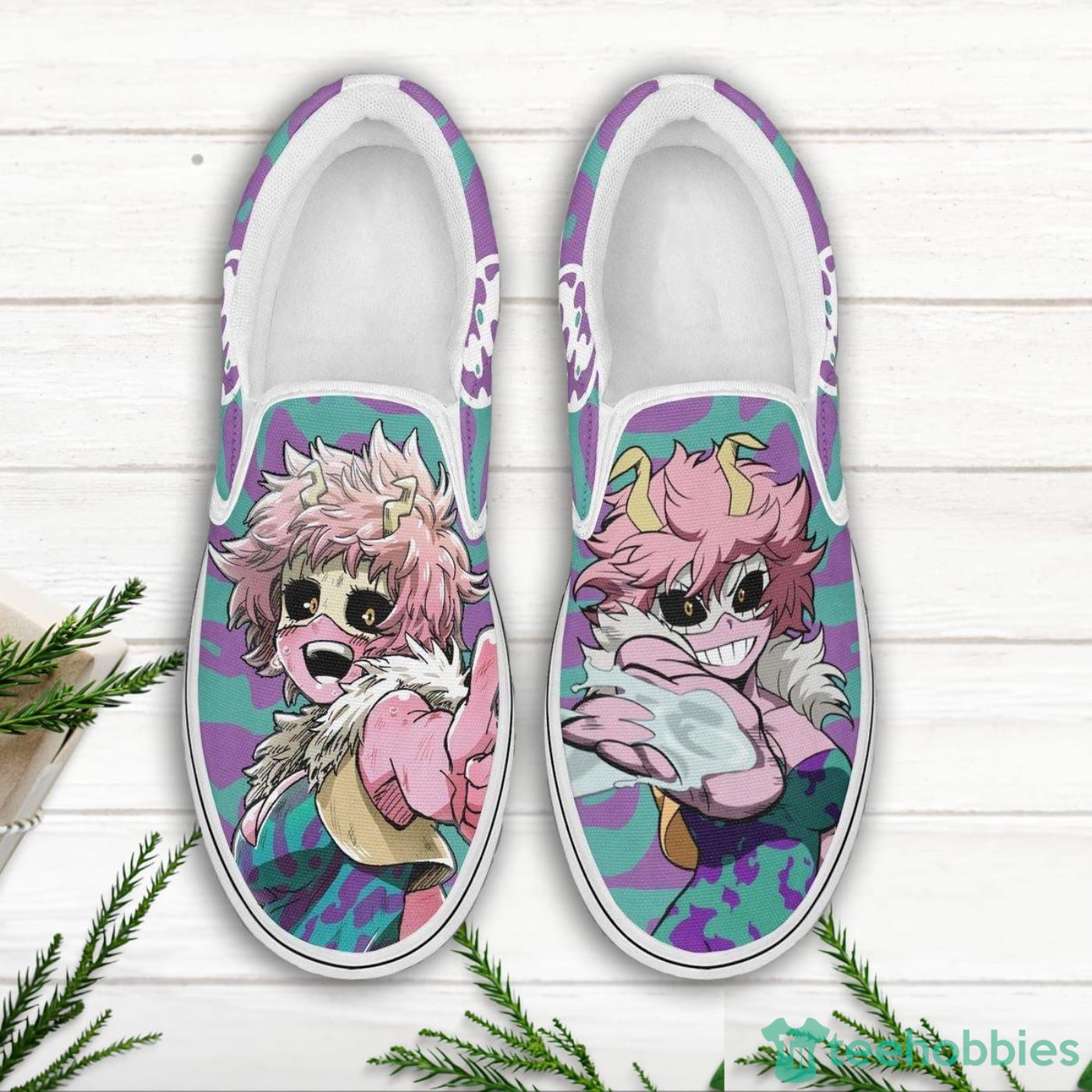 Mina Ashido My Hero Academia Shoes Custom Anime Slip On Shoes