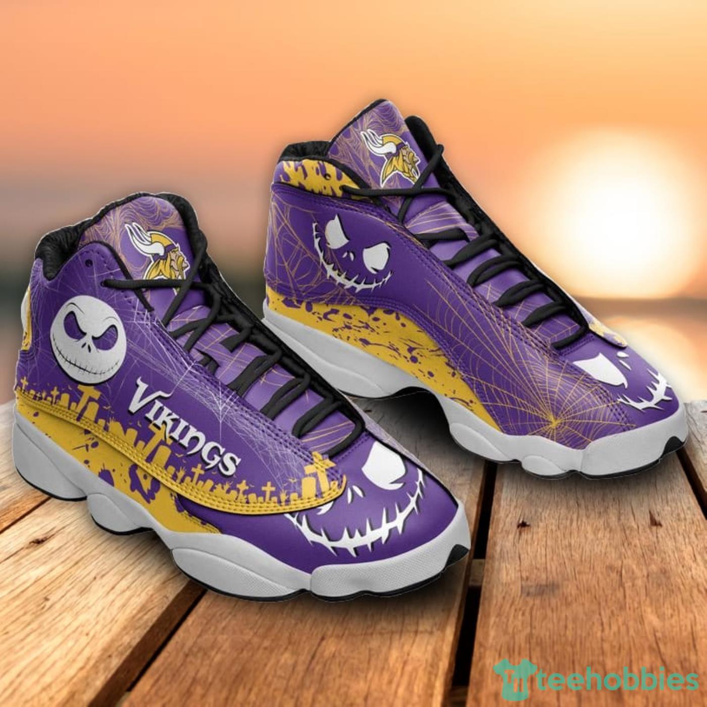 Minnesota Vikings Team Sneaker Air Jordan 13 Shoes - Freedomdesign