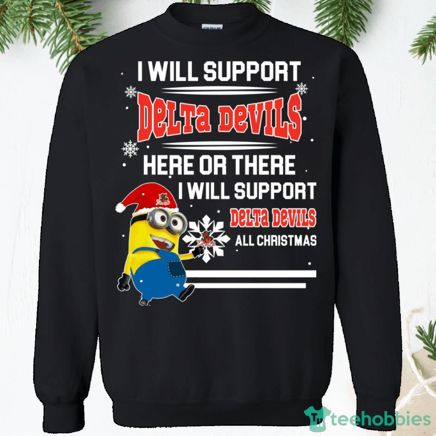 Mississippi Valley State Delta Devils Minion Christmas Sweatshirt Product Photo 1