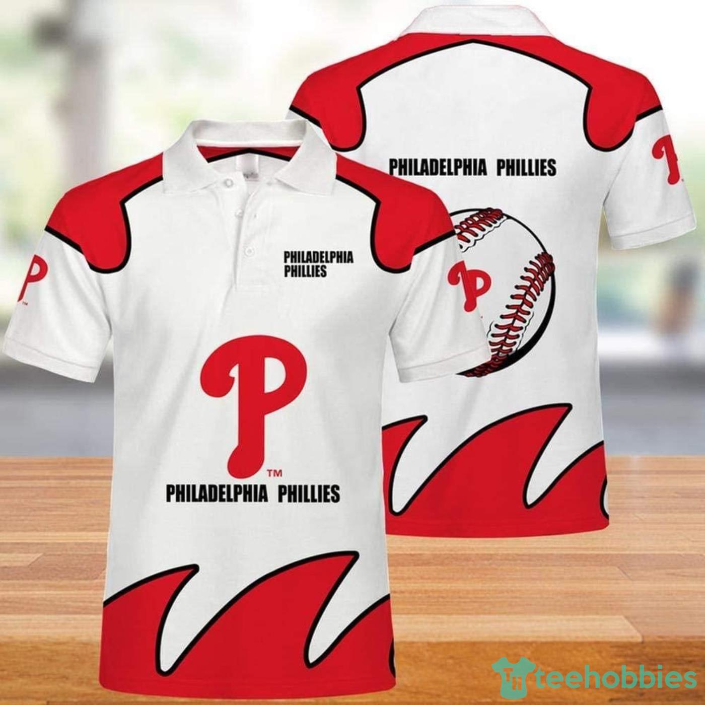 MLB Philadelphia Phillies 3d Print Casual Summer Short Top Branding Trends 3D Polo Shirt For Fans Product Photo 1