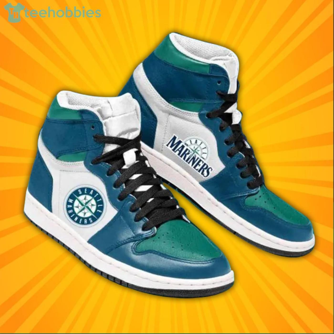 Mlb Seattle Mariners Air Jordan 4 Sneakers Shoes For Men And Women