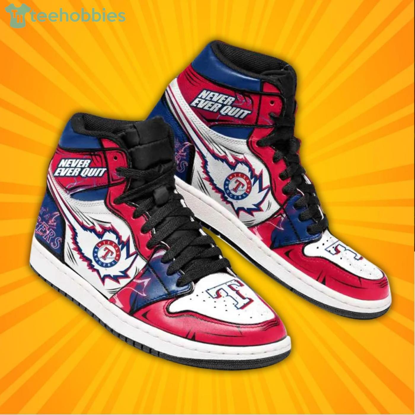 Custom MLB Texas Rangers Nike Logo Jordan 1 High, Rangers Baseball