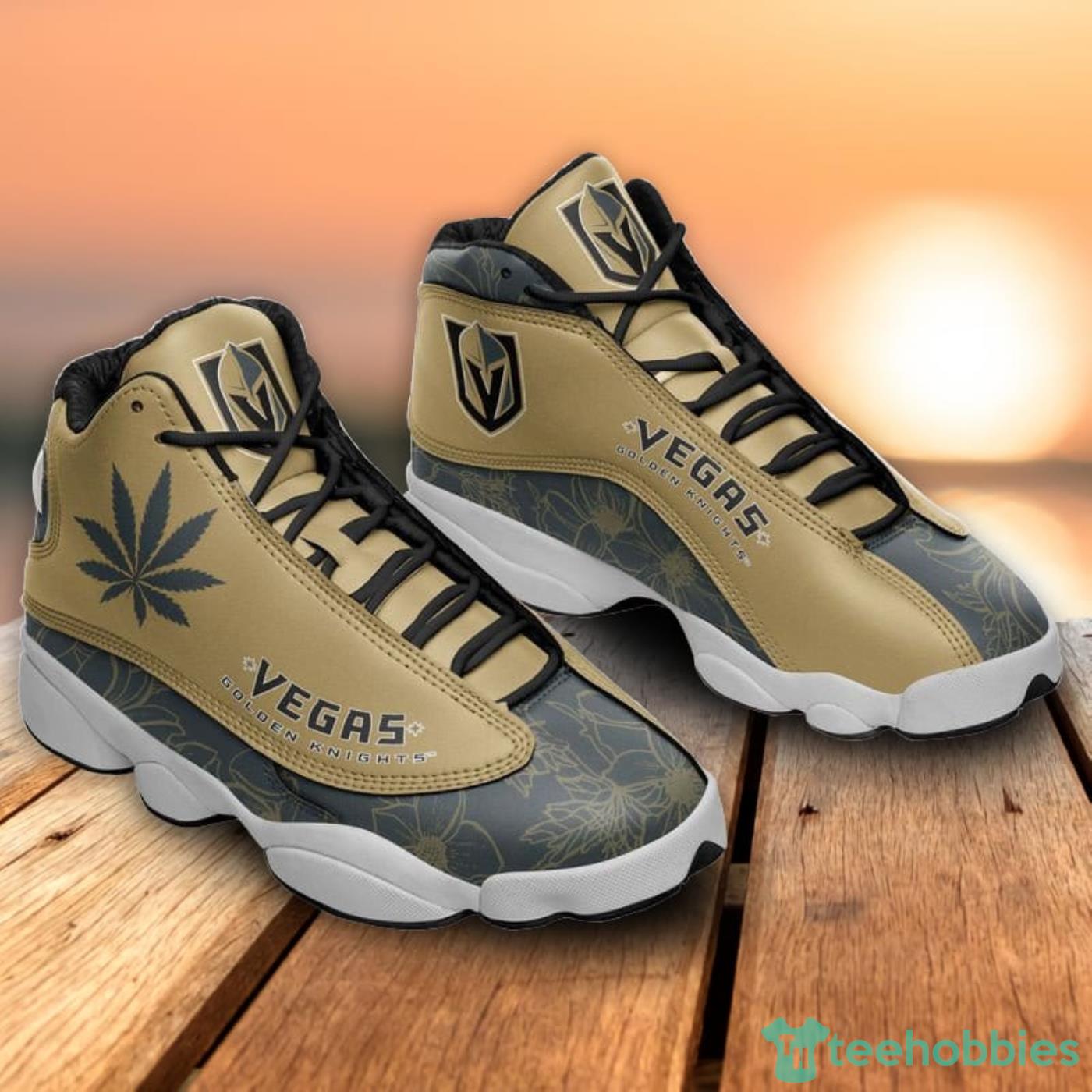 Montreal Canadiens Weed Pattern Air Jordan 13 Shoes For Fans Product Photo 1