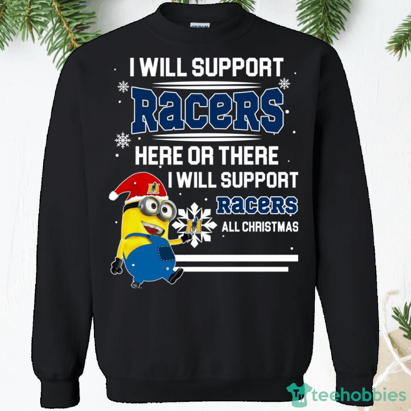 Murray State Racers Minion Christmas Sweatshirt Product Photo 1