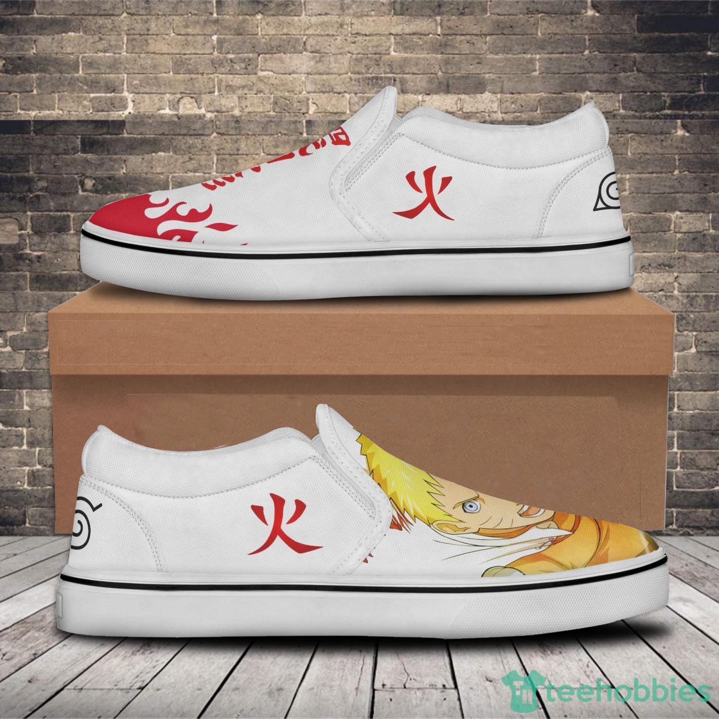 Naruto Hokage Shoes Custom Anime Boruto Slip On Shoes image Naruto Hokage Shoes Custom Anime Boruto Slip On Shoes Product Photo 2