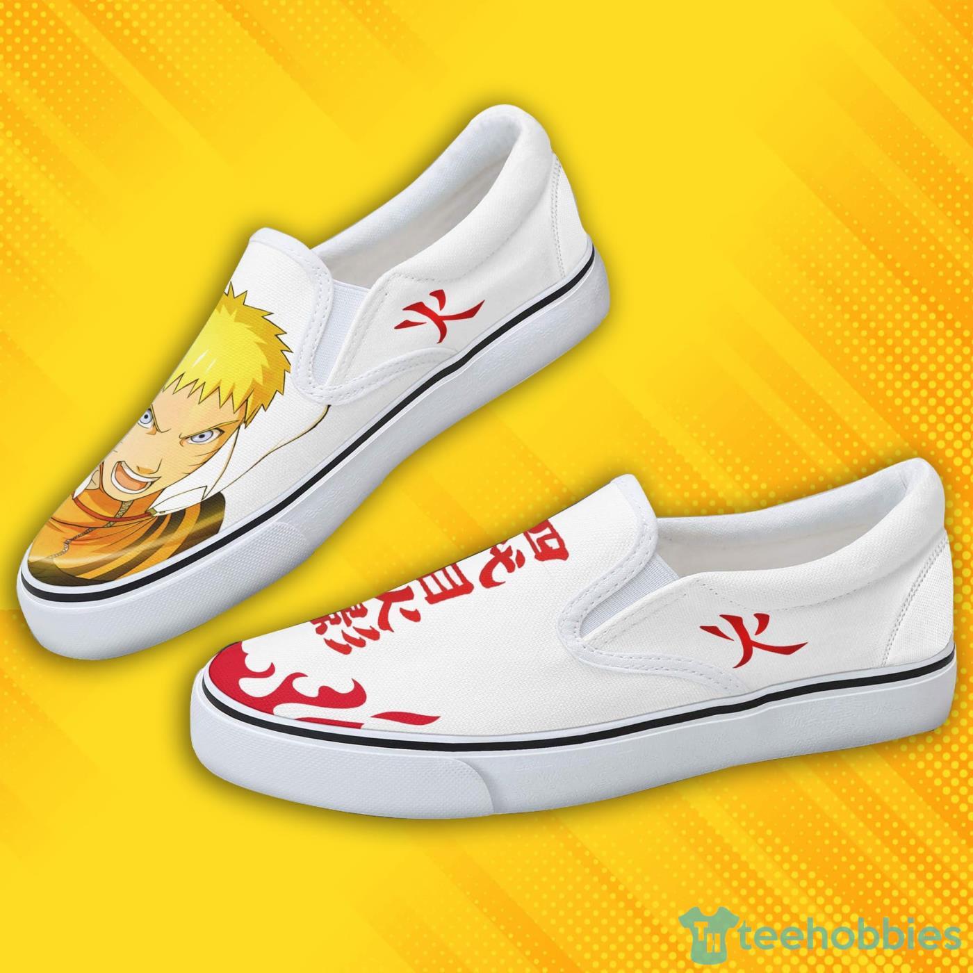 Naruto Hokage Shoes Custom Anime Boruto Slip On Shoes Product Photo 3 Naruto Hokage Shoes Custom Anime Boruto Slip On Shoes Product Photo 3