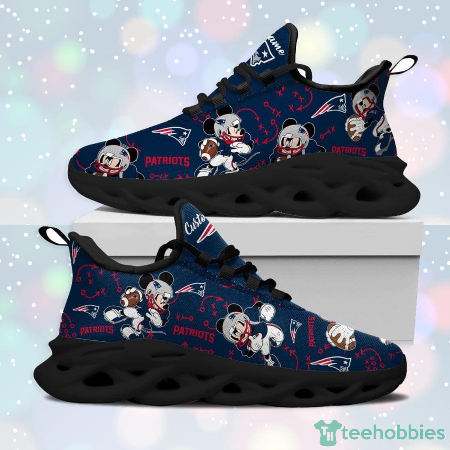 New England Patriots Mickey Custom Name Max Soul Sneaker Running Shoes Product Photo 3 New England Patriots Mickey Custom Name Max Soul Sneaker Running Shoes Product Photo 3