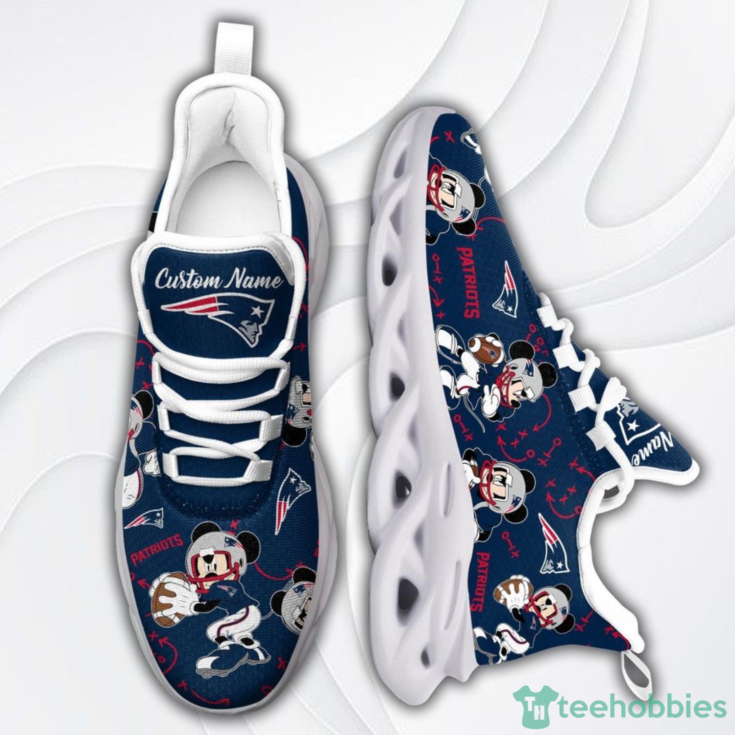 New England Patriots Mickey Custom Name Max Soul Sneaker Running Shoes image New England Patriots Mickey Custom Name Max Soul Sneaker Running Shoes Product Photo 4