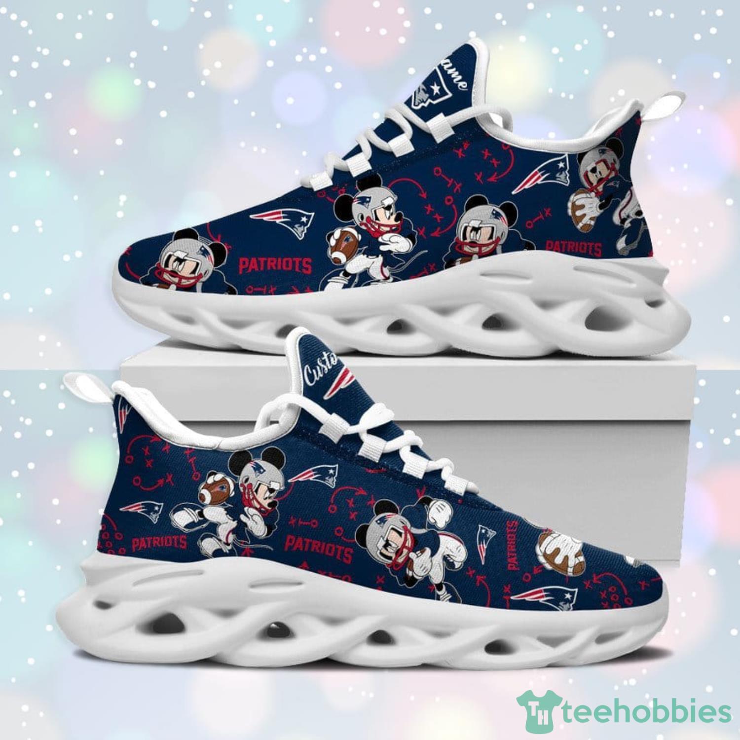 New England Patriots Mickey Custom Name Max Soul Sneaker Running Shoes Product Photo 6 New England Patriots Mickey Custom Name Max Soul Sneaker Running Shoes Product Photo 6