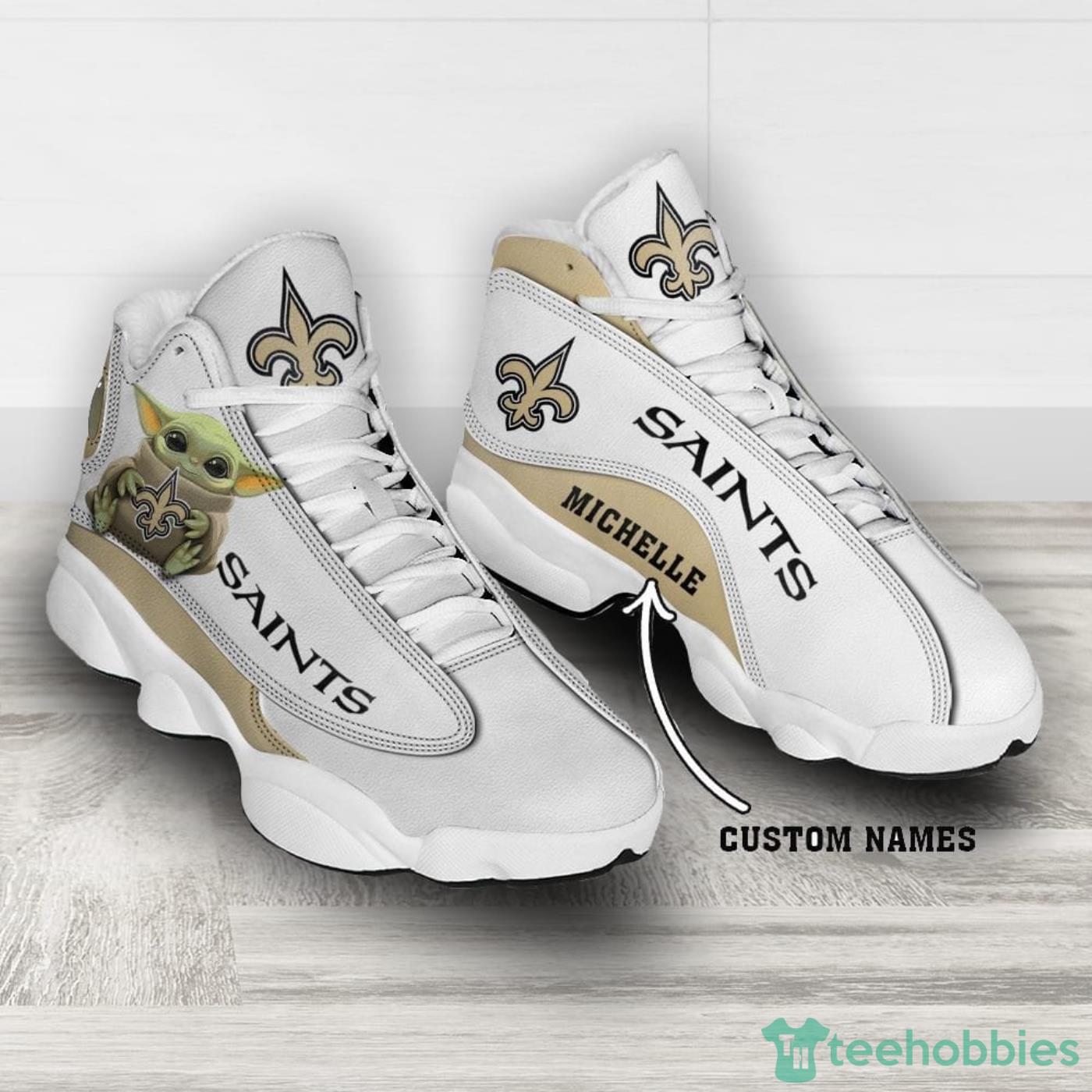 New Orleans Saints NFL Personalized Air Jordan 13 Sport Shoes