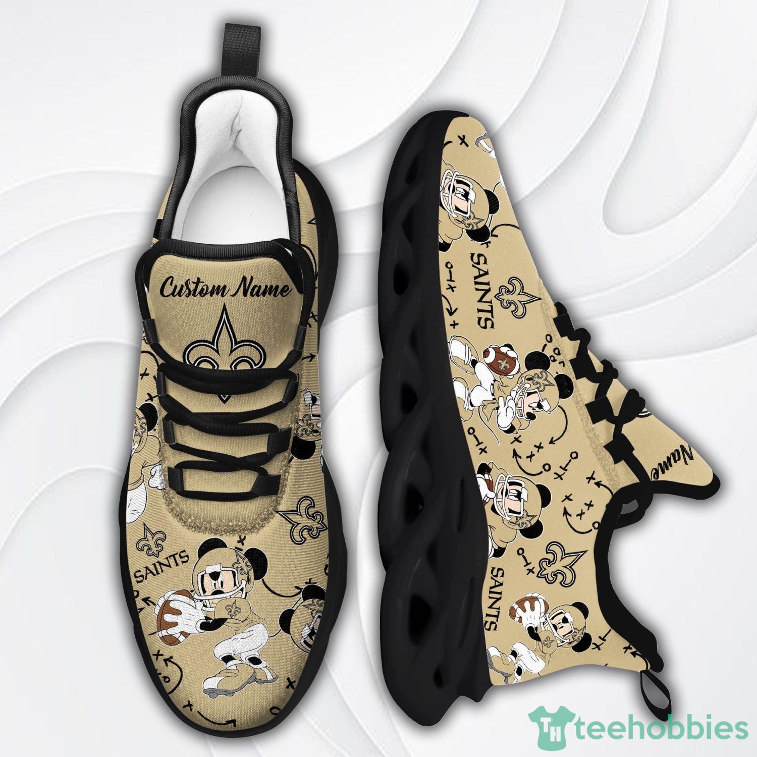 New Orleans Saints Mickey Custom Name Max Soul Sneaker