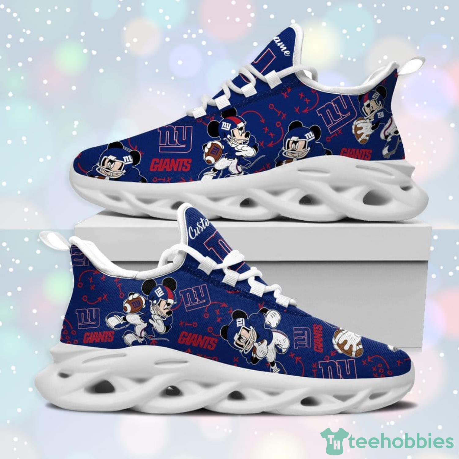 New York Giants Mickey Custom Name Max Soul Sneaker Running Shoes Product Photo 2 New York Giants Mickey Custom Name Max Soul Sneaker Running Shoes Product Photo 2