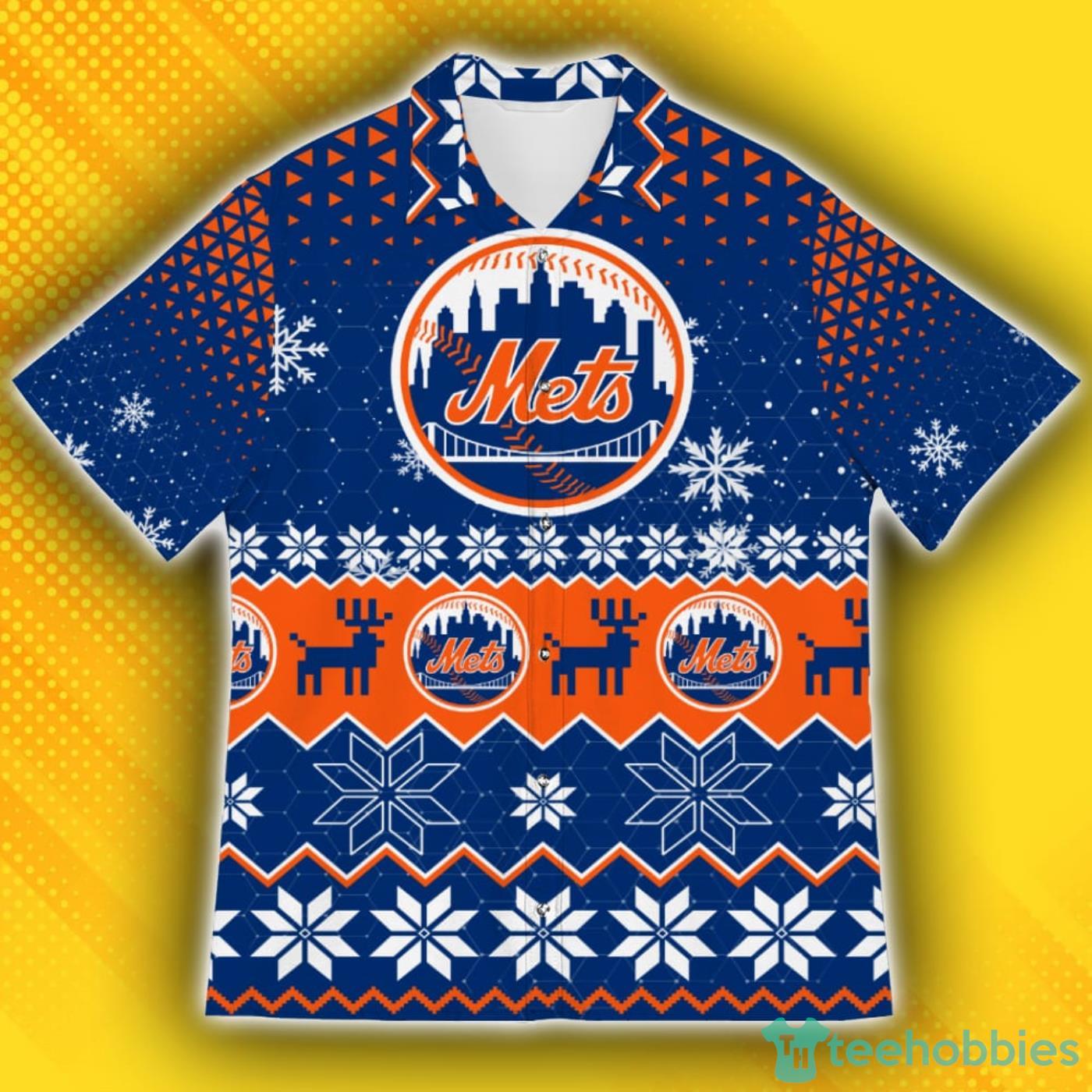 New York Mets New Trends Custom Name And Number Christmas Hawaiian Shirt -  Freedomdesign