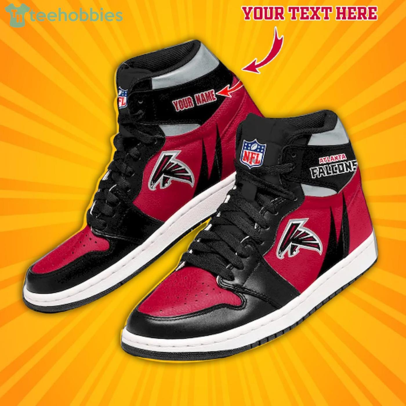 NFL Atlanta Falcons Red Black Air Jordan 1 High Sneakers