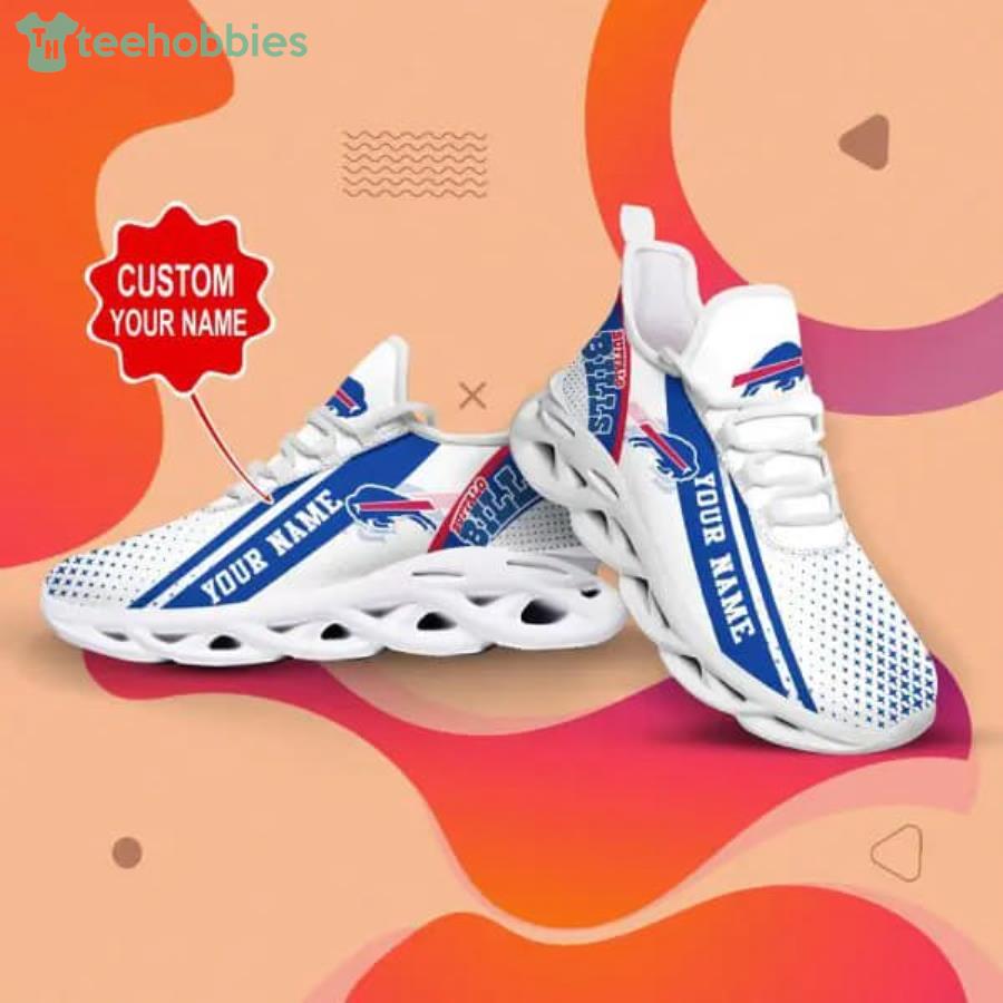 NFL Buffalo Bills Custom Name White Blue Trending Max Soul Shoes Gift For  Fans Sport