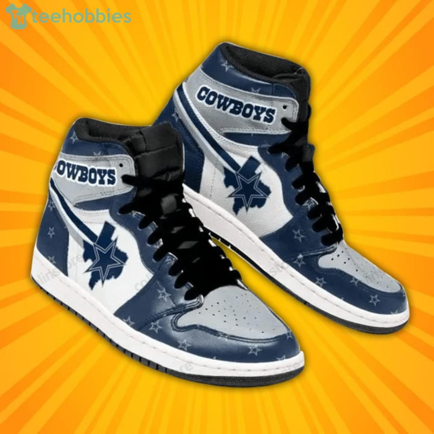 NFL Dallas Cowboys Grey High Top Shoes