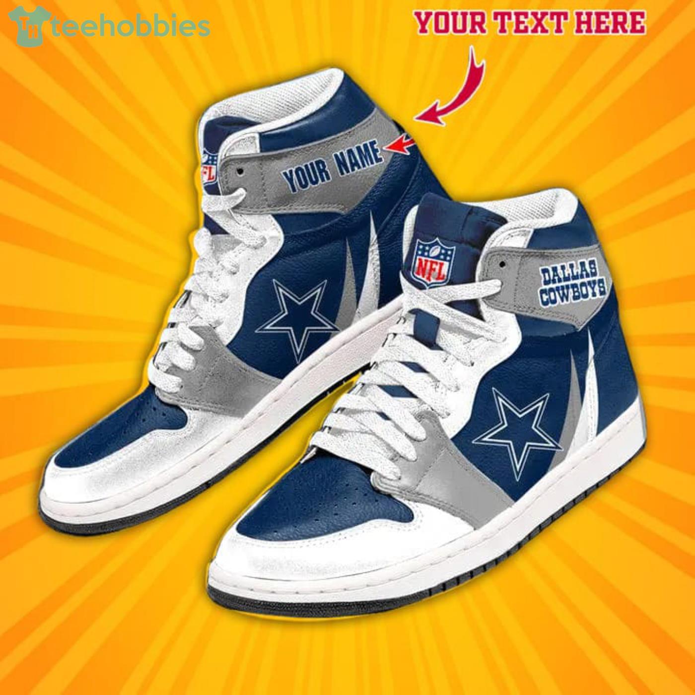 NFL Dallas Cowboys Grey High Top Shoes