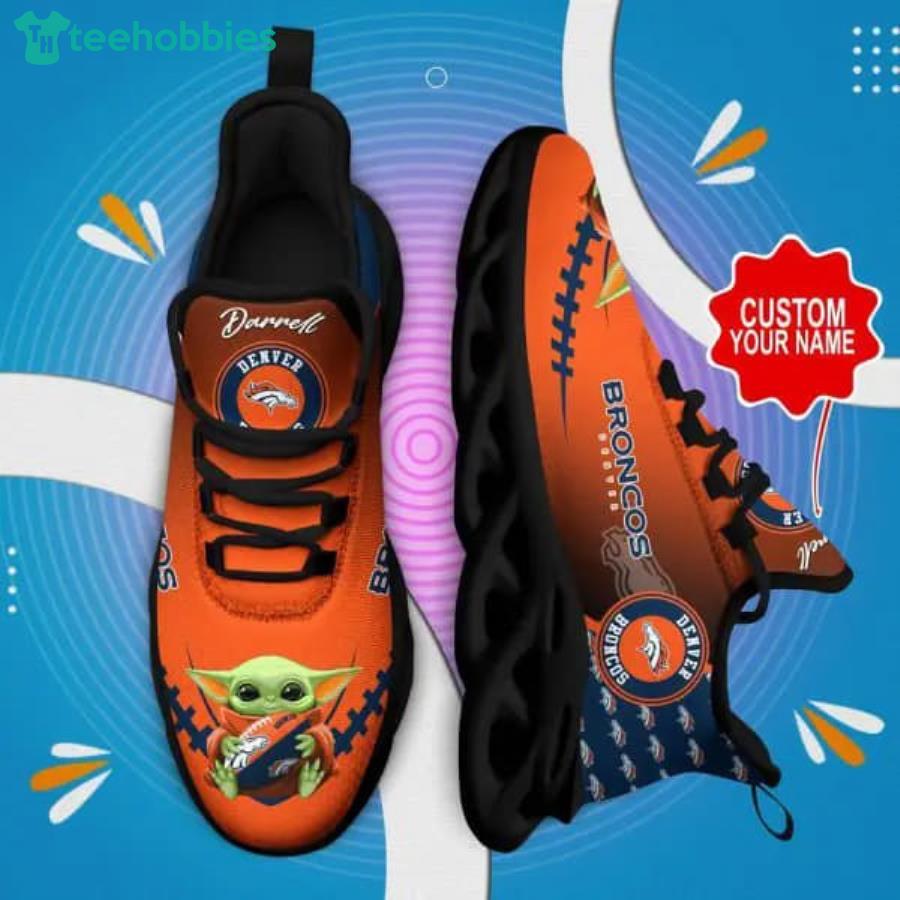 Denver Broncos Personalized Name NFL Ultra Sneakers Max Soul Shoes -  Freedomdesign