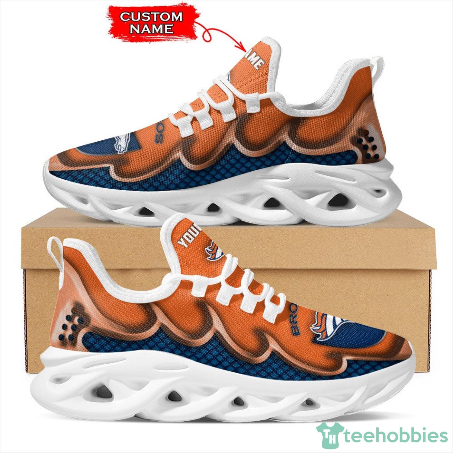 NFL Denver Broncos CUstom Name Max Soul Shoes Product Photo 1