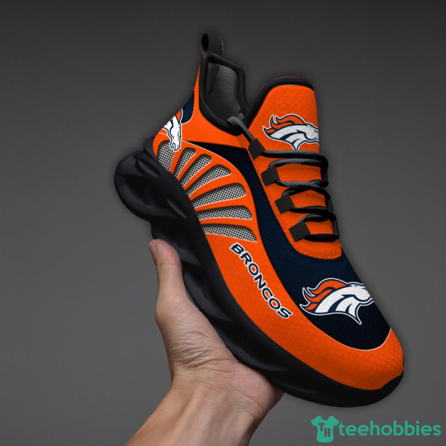 Denver Broncos NFL Running Sport Sneakers Max Soul Shoes For Men And Women  - Banantees