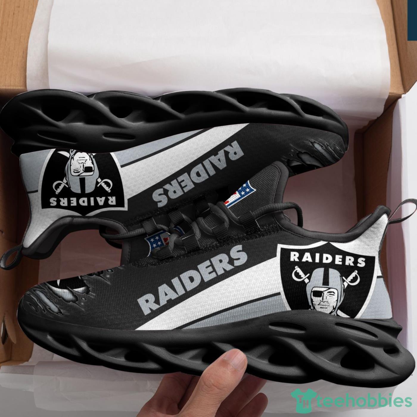 Las Vegas Raiders Nfl Max Soul Sneakers Sport Shoes - Banantees