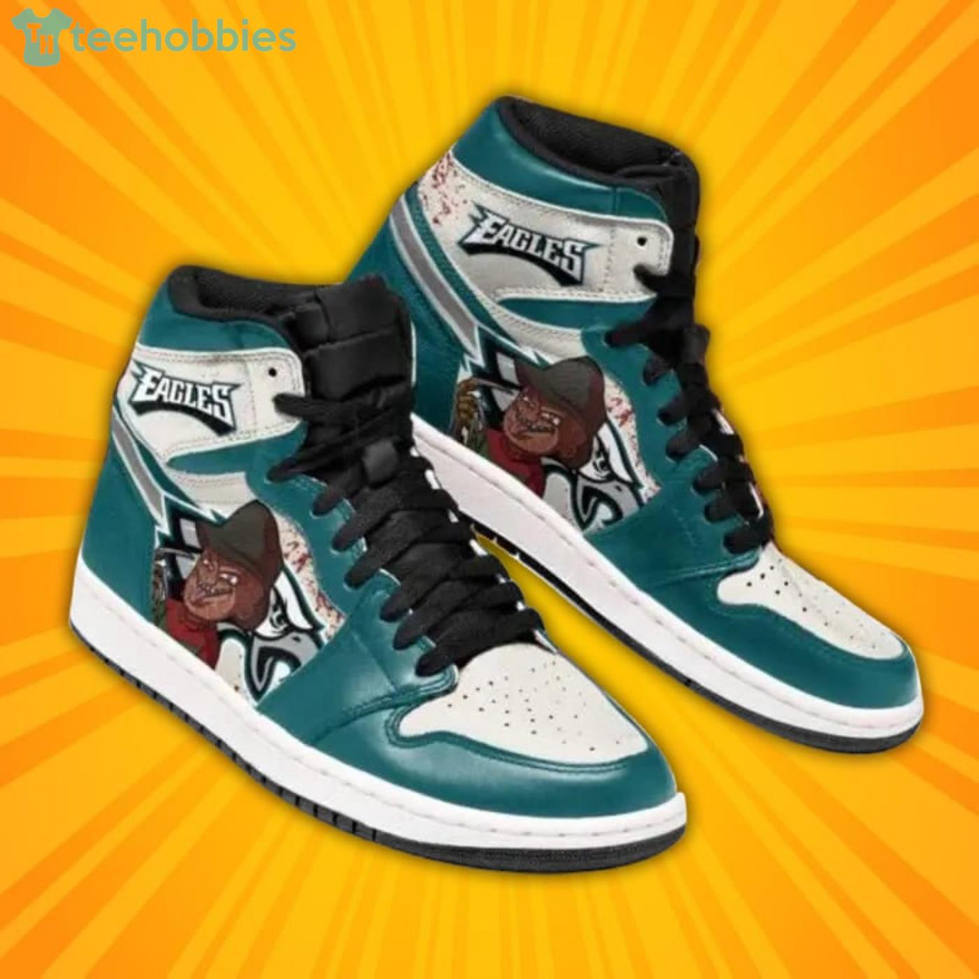 NFL Philadelphia Eagles Green Special Air Jordan 1 High Sneakers