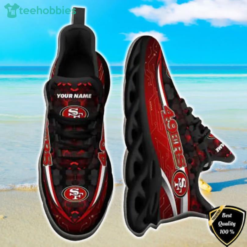 NFL San Francisco 49ers Black Red New Design Max Soul Shoes Gift For Fans Sport Product Photo 1
