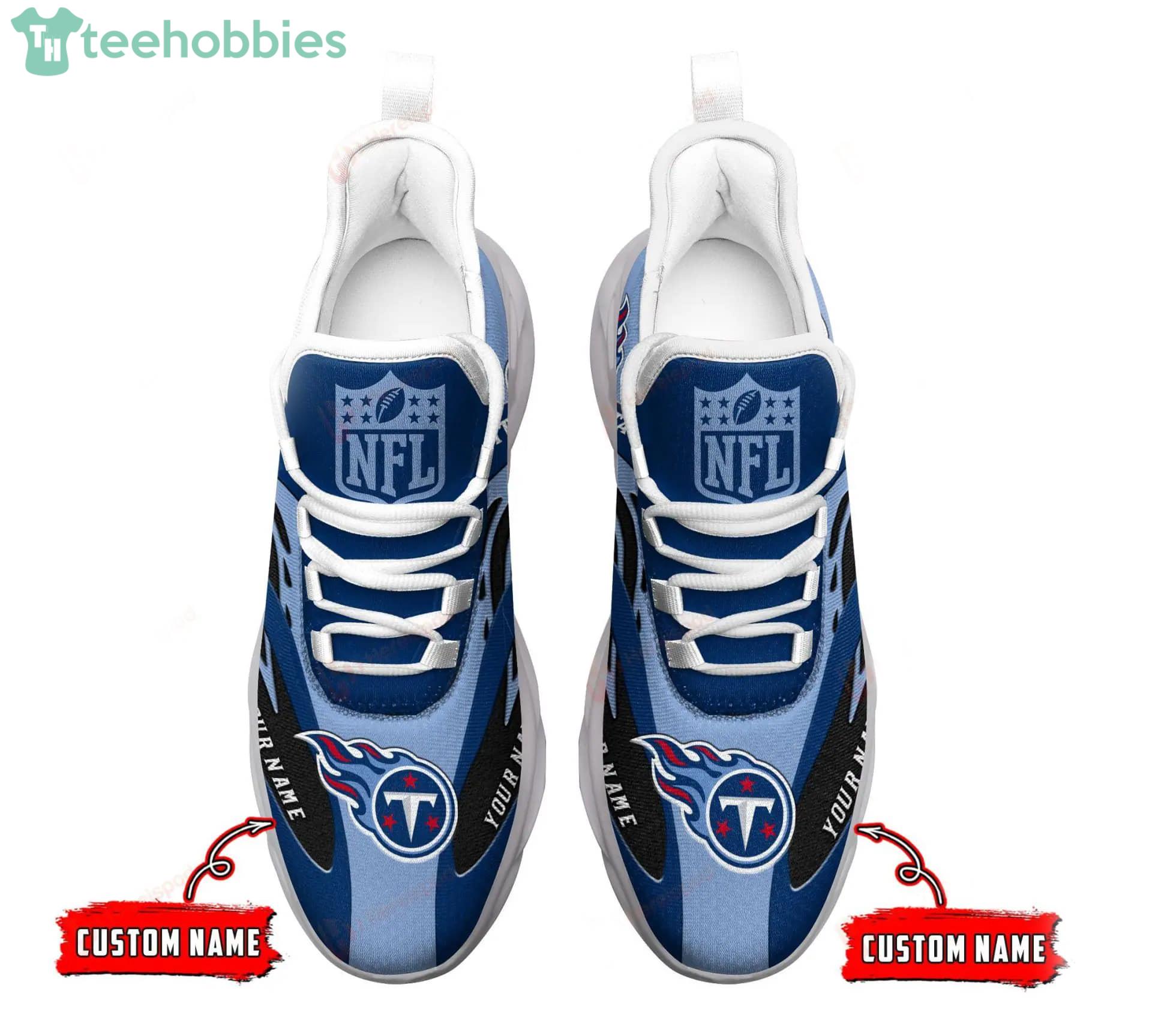 NFL Tennessee Titans Custom Name Max Soul Shoes Gift For Fans