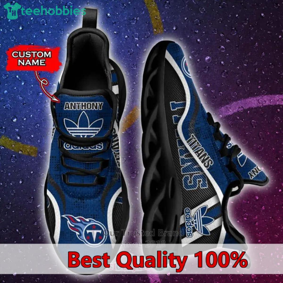 NFL Tennessee Titans Navy Blue Max Soul Shoes Gift For Fans Sport -  YesItCustom