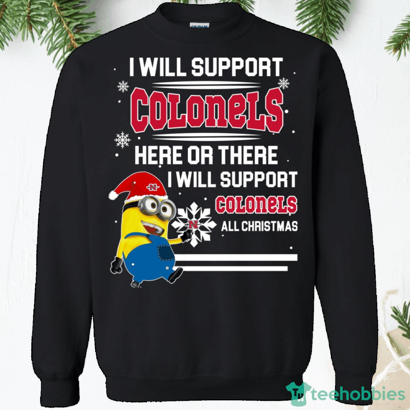 Nicholls Colonels Minion Christmas Sweatshirt Product Photo 1